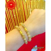 ราคา ข้อมือหินไหมทองมงคลปี่เซี๊ยะทองเเท้ 99 99 หนัก 0 1 กรัม สามารถเเจ้งไซส์ได้ทางเเชท (12804308947)
