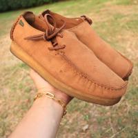 ราคา ส่งฟรี 7Uk 7 5us 25 5Cm 41eu Clarks Originals Mens Lugger Macara Scratched Lea Pre owned Authentic (21016621876)