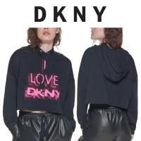 ราคา พร้อมส่ง เสื้อ Hoodie Crop DKNY ของแท้ Size L อก 56 ยาว 19 (18206229164)