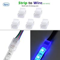 ราคา 4pin RGB เทปสำหรับ IP20 IP65 5050 3528 10มม แถบไฟ LED ไฟสายไฟ Fixing Clamp Quick การเชื่อมต่อ (21170385729)