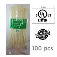 ราคา BANDEX CABLE TIE เคเบิ้ลไทร์ เคเบิ้ลไท สายรัด คุณภาพดี แข็งแรง มีหลายขนาดให้เลือกภายใน สีขาว 100เส้นต่อแพ็ค (8645827003)