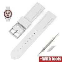 ราคา สายนาฬิกา Omega X Swatch Joint MoonSwatch Constellation Watch Band 20 มม Curved End Silicone Rubber Wrist Bracelet for Men Women (19638330533)