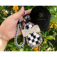 ราคา กระเป๋าพวงกุญแจรีโมทรถยนต์ทรงน้ำเต้าโบว์เพชร สายคล้อง ปอมปอม (1399068009)