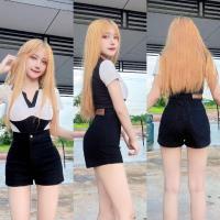 ราคา กางเกงยีนส์ขาสั้นเอวสูงผ้ายืดงานป้ายDADAดีเทลแบบสกินนี่ทรงเป๊ะใส่สวย (16537931995)