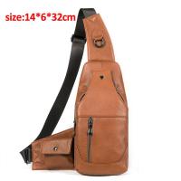 ราคา WESTAL 100 Cowhide หนังแท้สลิงกระเป๋าผู้ชายกระเป๋า Messenger สำหรับผู้ชายสีดำกระเป๋าหน้าอกสำหรับศัพท์สบายๆกีฬากระเป๋าสะพาย (19975739123)