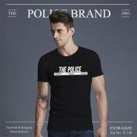 ราคา เสื้อยืดคอกลมPolice Extrasize เสื้อยืดคอกลม ทรง Slim fit พอดีตัว สีขาวดำเทา ใส่ได้ทั้งผุ้ชาย ผู้หญิง รหัส X137X138 S 5XL (19198379687)