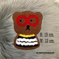 ราคา ตัวรีดลายหมีขน WJBROWNBEAR ตัวรีดติดเสื้อ อาร์มติดเสื้อ ตัวรีดติดเสื้อผ้า ตัวรีดติดผ้า ติดกระเป๋าผ้า งาน DIY (4240416464)