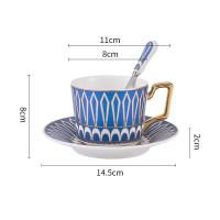 ราคา ชุดแก้วกาแฟเซรามิกสไตล์อังกฤษสุดหรูชุดช้อนจานรองแก้วกาแฟถ้วยอาหารเช้าที่บ้านชุดเครื่องดื่มน้ำชาเครื่องเคลือบดินเผาของขวัญสร้างสรรค์ (18020195992)