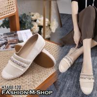 ราคา Shumiya รองเท้างานปัก รองเท้าคัทชู ผ้ากำมะหยี่ ดีไซน์น่ารัก แมทซ์เสื้อผ้าง่าย (19596496641)