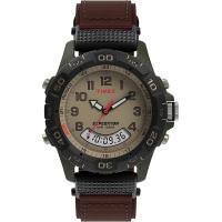 ราคา Timex Mens T45181 Expedition Resin Combo Brown Green Nylon Strap Watch (19473424551)