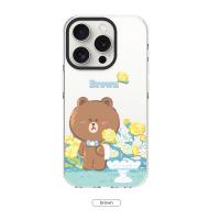 ราคา ของแท้100 Line Friends สำหรับ IPhone15สีน้ำตาล15Promax เคส15Plus Cony Choco เคส15pro 14Promax Sally 14pro 14 13 13pro 13promax ซองนุ่มใส DT15L15ป้องกันแบบเต็มรูปแบบกันกระแทก (20757945274)