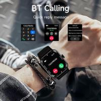 ราคา Zhanxing นาฬิกาเครื่องวัดชีพจรสำหรับออกกำลังกายนาฬิกาโทรเข้าได้กับบลูทูธ U8สมาร์ทวอท์ชหน้าจอ1 91บลูทูธ5 0สายรัดข้อมือฟิตเนส100โหมดกีฬาสำหรับ Android iOS (19854678077)