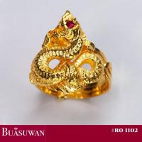 ราคา แหวน กลพญานาค ส่วนของด้วยตาประดับด้วยพลอยทับทิม ตัวเรือน ทองคำแท้ 18K (18042944443)