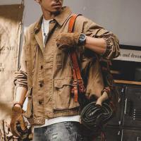 ราคา YIPINYOUYOU丨Denim Jacket High End American Casual Vintage Cargo Jacket New Loose Trendy Brand Top (16607508087)