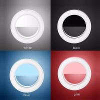 ราคา FGCLSY Selfie LED Ring Flash Mobile Phone Portable mini LED ring Light Clip Lamp For lens lamp For iPhone Samsung Android (20899920991)