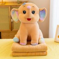 ราคา COD ตุ๊กตาของเล่นผ้าพลัฌหมอนกอดช้างตุ๊กตาผ้าห่มเครื่องปรับอากาศรถงีบใช้ได้สองแบบเพื่อเอาใจเด็กช้างนอนกับตุ๊กตา (16163605028)