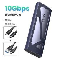 ราคา UGREEN M 2 NVMe SSD Enclosure Adapter 10Gbps USB C 3 2 Gen2 Tool Free External Enclosure NVMe Reader Supports M and B M Keys (18823980141)