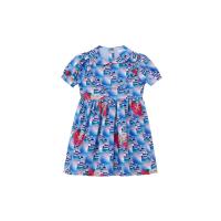 ราคา KLOSET Mixed Color Mini Dress KID22 KD006 เดรสชุดเด็ก แขนตุ๊กตา คอปก (15224196877)