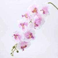 ราคา ช่อดอกไม้กิ่งยาวสำหรับการตกแต่งบ้านดอกกล้วยไม้ปลอมดอกไม้ปลอมของตกแต่งงานแต่งงานพวงหรีดบอนไซแบบทำมือ (21052748115)