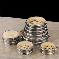 ราคา เข่งติ่มซำ ไม้ไผ่ เข่งไม้ไผ่ Stainless Steel Bamboo Steamer Basket Steamer Chinese Dessert (20962301135)