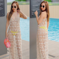 ราคา เดรสยาว ใส่สบาย ใส่คลุมbikini ก็เริส ชุดเดรสไปทะเล ชุดไปเที่ยว เสื้อคลุมบิกินี่ (15047938174)