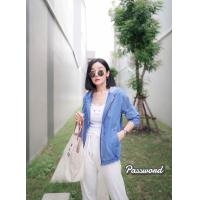 ราคา ส่งเร็ว มาเพิ่มค่า เสื้อคลุมฮูดดี้ ผ้ายีนส์อย่างดี มีซิปหน้า มีติดรถไว้ใส่คลุมกันแดด กันลม น่ารักมากน้า มีกระเป๋าล้วง 2 ด้าน สีแมชง่าย ผ้าดีมากค่า Color dark blue light blue (16399490619)