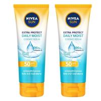 ราคา Nivea Sun Body Serum Super Protect Daily Moist SPF50 PA 180ml 2หลอด นีเวีย ซัน บอดี้ เซรั่ม ซูเปอร์ โพรเท็ค เดลี่ มอยส์ ครีมกันแดด (14926726649)