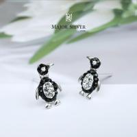 ราคา แพนกวิน 13 มิล ต่างหูเงินแท้ 92 5 ต่างหูน่ารักๆ ต่างหูเงินแท้ 100 Major Silver (11080484904)