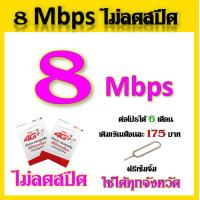ราคา SIM โปรเทพ 8 Mbps ไม่ลดสปีด เล่นได้ไม่อั้น ไม่จำกัด แถมฟรีเข็มจิ้มซิม (12934805378)