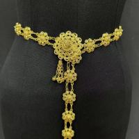 ราคา เข็มขัดทองโบราณสำหรับผู้หญิงไทย ยาว 40 นิ้ว โหมดหัวเข็มขัดสามารถปรับความยาวได้หลากหลาย เข็มขัดนาค วัสดุโลหะ เข้ากับชุด (21315914912)