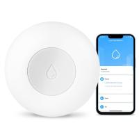 ราคา เครื่องตรวจจับน้ำรั่วพร้อมแบตเตอรี่ IP67เซนเซอร์น้ำเครื่องตรวจจับน้ำรั่วขนาดเล็กพร้อมสัญญาณเตือนเสียง110 DB ใช้แบตเตอรี่เครื่องตรวจจับเครื่องตรวจสอบรอยน้ำรั่วสำหรับห้องครัวชั้นใต้ดินอ่างล้างมือพื้นและ