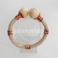 ราคา กำไลหางช้างแท้สีขาวล้วน หรือหางช้างเผือก หัวบัวบาน ตกแต่งเงินแท้ ถมเงิน ถมทอง ลงยาสุโขทัย เสริมโชค หนุนลาภ แก่ผู้ครอบครอง (20555576030)