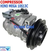 ราคา คอมเพรสเซอร์ ฮีโน่ เมก้า 6 ล้อ 10S13C 24V COM0057 สายพาน ร่อง A 12 5 Compressor Heno Mega คอมแอร์รถยนต์ คอมแอร์ คอมเพลสเซอร์ ร่องเอ สายพานร่องวี (15367342928)
