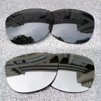 ราคา เลนส์โพลาไรซ์สำรอง2คู่สำหรับ Oakley Frogskins OO9013 Frogskins กรอบแว่นกันแดดเอเอฟแบบเอเชีย ติดตั้งได้ง่าย ใส่ได้พอดี ป้องกันรังสียูวี100 ดำ เงิน (20332745655)