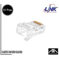 ราคา หัวแลน LINK US 1001 CAT 5E RJ45 Plug หัวแลนตัวผู้ แพ็ค 10 ชิ้น (9694135718)
