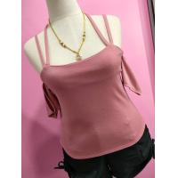 ราคา ส่งเร็วพิเศษ เสื้อผ้าสาวอวบ แนวเซกซี่คนอ้วน ปอแฟชั่น อก38 46 ยาว24 เข้าผับ เว้าไหล่สายคู่ใหม่ (16130709031)