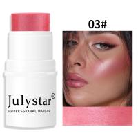 ราคา JULYSTAR Monochrome Matte Blush Sunburn Rouge Pearl Blush Cream Blush Stick (15519693894)