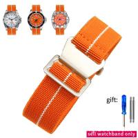 ราคา Qinband NATO ผ้าร่มชูชีพสายนาฬิกาไนลอนยืดหยุ่นสำหรับ Seiko สำหรับ Rolex Water Ghost สำหรับ Tudor นาฬิกาสร้อยข้อมือผู้ชายนาฬิกาอุปกรณ์เสริม20มม 22มม ขนาด (15139371650)