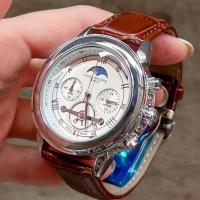 ราคา P Time นาฬิกาข้อมือชายไฮเอน โครโนกราฟ สายหนัง วงในใช้ได้ สิ้นค้าตรงภาพ มีวันที่ คลิปติดปั๊มโลโก้ พร้อมกล่องหนังปั๊มแบรน (13090817465)