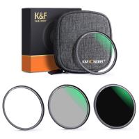 ราคา K F Concept Magnetic Filter Kit ND1000 MCUV CPL Ultra Slim filter Easy Install Camera Lens and Filter Pouch 49mm 52mm 58mm 62mm 67mm 82mm (13424012823)