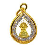 ราคา ใหม่ มาแรง ตรงปก ส่งไว เชิญบูชา จี้พระประจำวันเกิด วันเสาร์ ปางนาคปรก สีทองล้อมเพชร เลี่ยมกรอบทอง By ONTIME24 (6560526626)