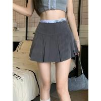 ราคา กระโปรงกางเกง ทรงเทนนิส ลายทางเอวยืด สินค้าพร้อมส่ง 9112 6018 NZ XM XX (19535089396)