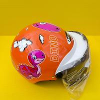 ราคา หมวกกันน็อคเด็ก หมวกเด็ก V TECH เด็กเล็ก สีส้ม ลายDino sorus (14669268499)