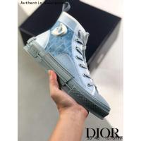 ราคา คริสเตียน ดิออร์ Authentic Christian Dior แท้ Christian Dior Urban Chic High Top Sneakers B23 Oblique Collection แบรนด์หรู รองเท้ากีฬา รองเท้าสเก็ตบอร์ด รองเท้าบาสเกตบอล รองเท้าวิ่ง (21046425126)