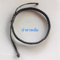 ราคา สร้อยข้อมือถัก เชือกเทียนถัก มี 8 สี เหลืองน้ำตาลเข้มแดงเขียวขี้้ม้าเขียวเป็ดน้ำเงินดำม่วง ปรับขนาดได้ (18767021366)
