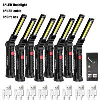 ราคา ไฟฉายแบบชาร์จไฟได้ไฟฉาย LED ตะขอแขวนแม่เหล็กพร้อมแบตเตอรี่ในตัวไฟฉาย USB ไฟฉายพกพาตั้งแคมป์ (21171201321)