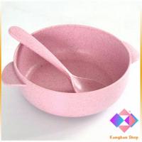 ราคา KANGBAN ชามข้าวสาลี ชามข้าวเด็ก ชาม ช้อน ผลิตจาก ฟางข้าวสาลี วัสดุธรรมชาติ ชามข้าวเด็ก ปลอดภัยไม่มีสารพิษ Rice bowl set (11006347264)