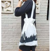 ราคา กระเป๋าผ้าสะพายข้าง กระเป๋าหูรูด ใบใหญ่ ผ้าแคนวาสเนื้อดี (6747410269)