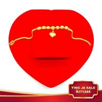 ราคา สร้อยข้อมือทอง เครื่้องประดับ ทองเหมือนแท้ ลายบล็อกขั่นบอล ห้อยหัวใจ น้ำหนัก2สลึง ยาว8นิ้ว ชุบทองคำแท้ 24K สินค้าขายดีพร้อมส่ง (907818694)