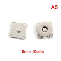 ราคา Qearl 10ชุดปุ่มแม่เหล็กกระเป๋าแม่เหล็กดูดซับแบบอัตโนมัติหัวเข็มขัดเม็ดกระดุมโลหะ (9709787010)